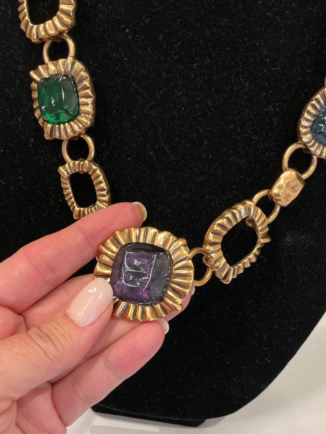 Oscar De La Renta stunning substantial necklace