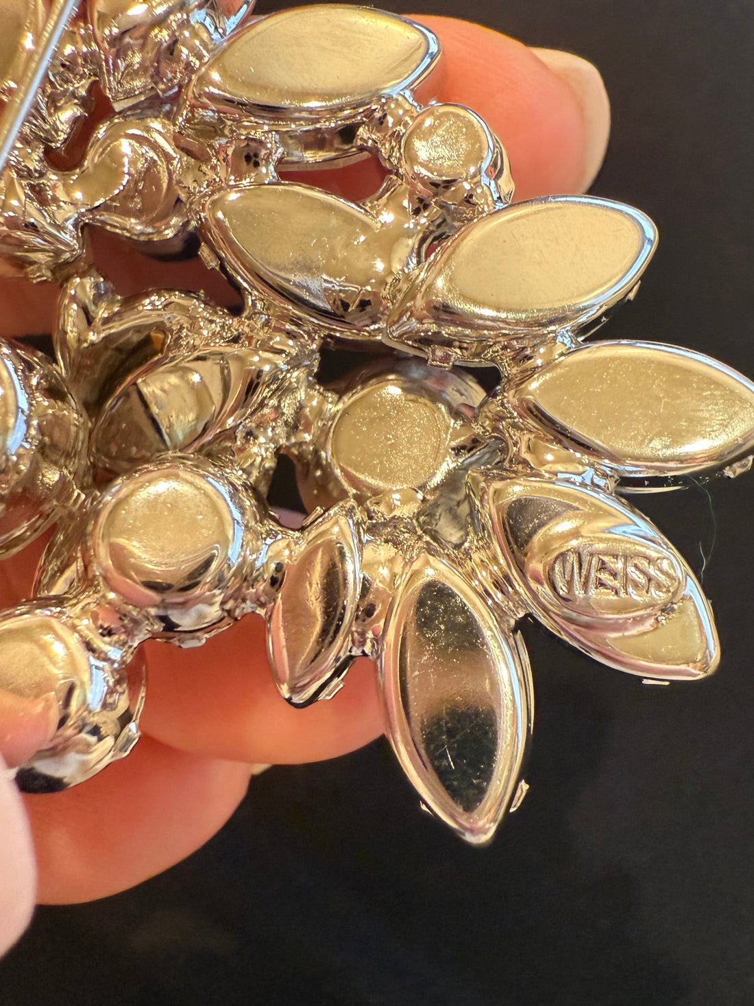 Weiss crystal brooch