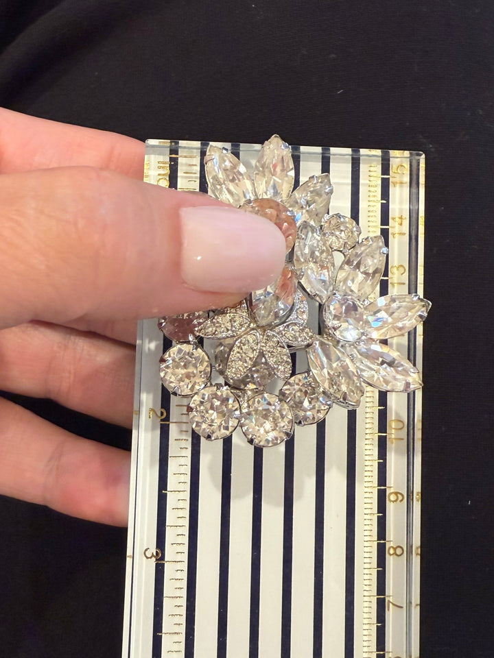 Weiss crystal brooch