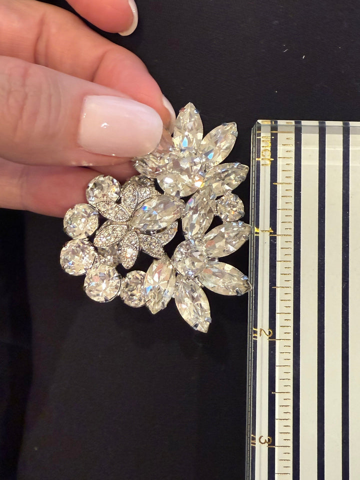 Weiss crystal brooch